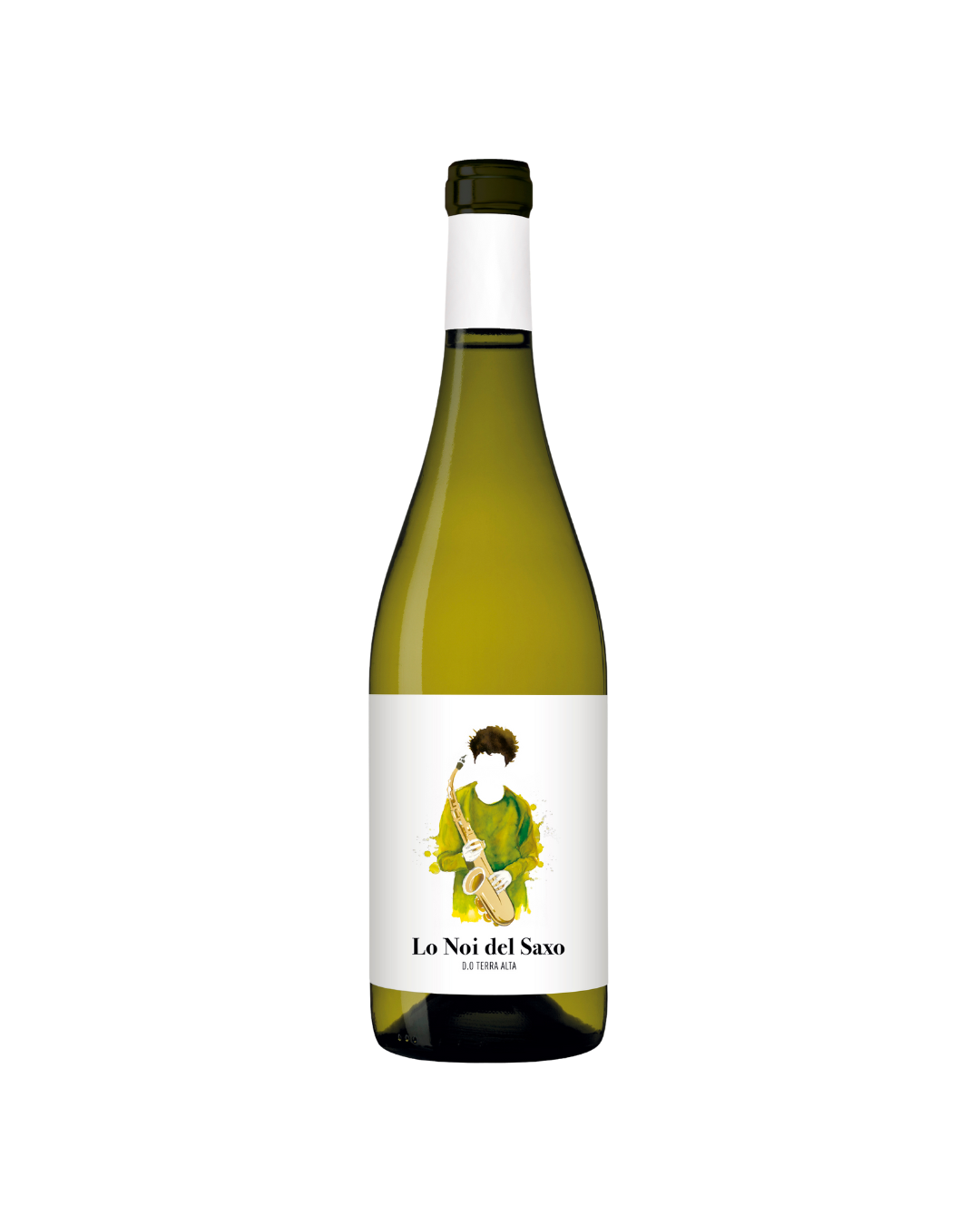 Botella de vino blanco Lo Noi del Saxo Blanc 2023 de la bodega Bielsa Ruano