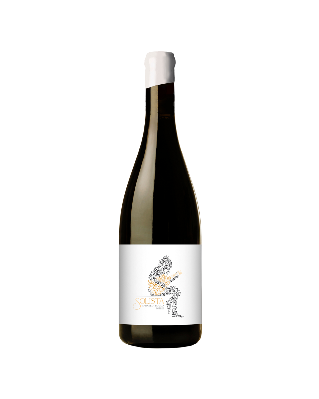 Botella de vino blanco Solista Blanc Brisat 2022 de la bodega Bielsa Ruano