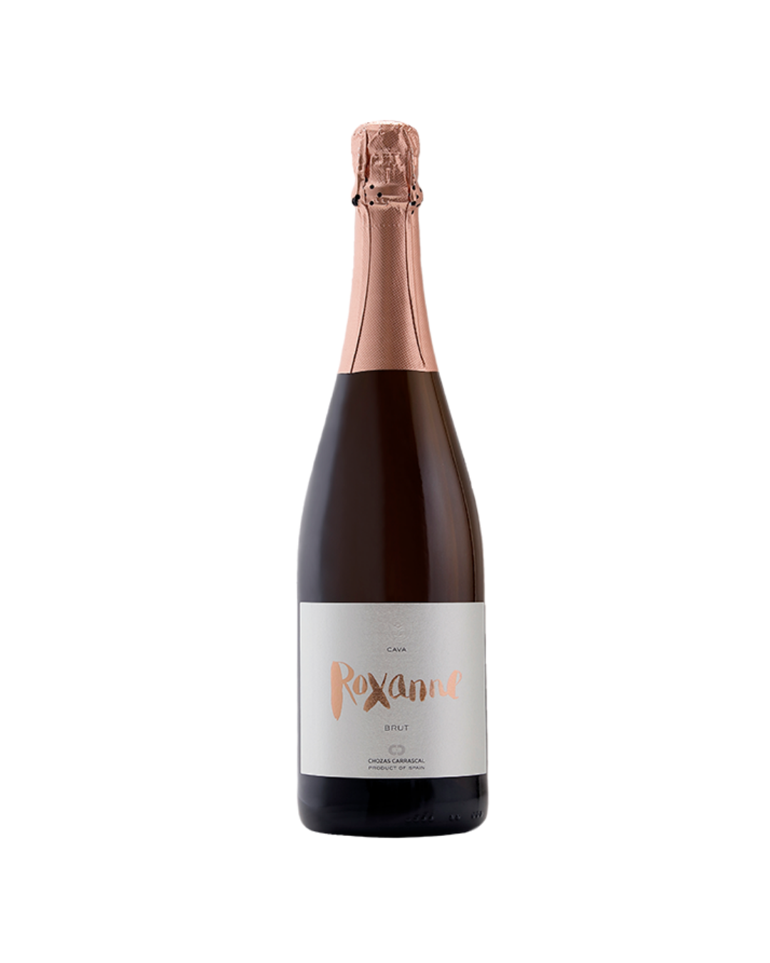 Botella de vino espumoso blanco Roxanne 2023 - Cava Blanco de la bodega Chozas Carrascal