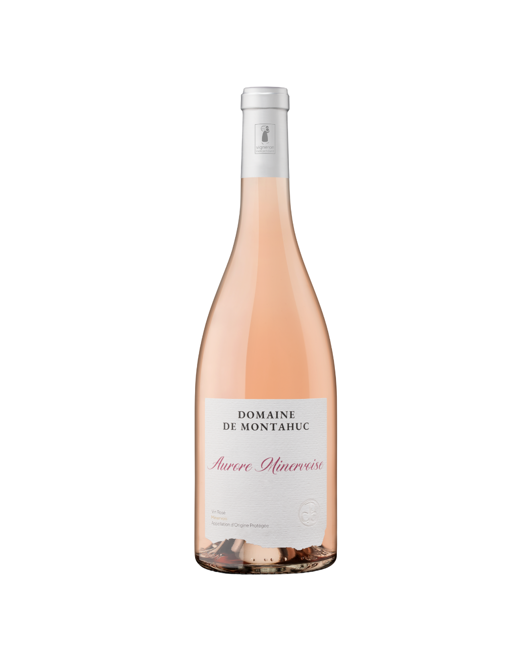 Botella de vino rosado Auore Minervoise 2023 de la bodega Chozas Carrascal