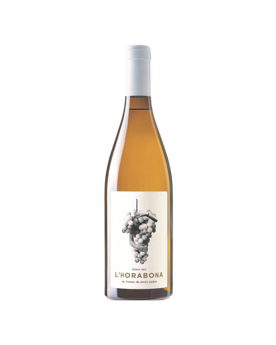 Botella de vino blanco L'Horabona 2023 de la bodega Les Freses