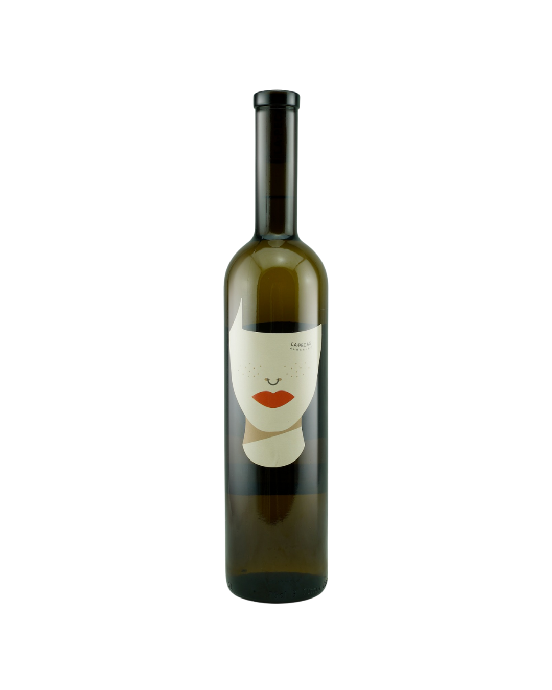 Botella de vino blanco La Pecas de la bodega Olga Wines