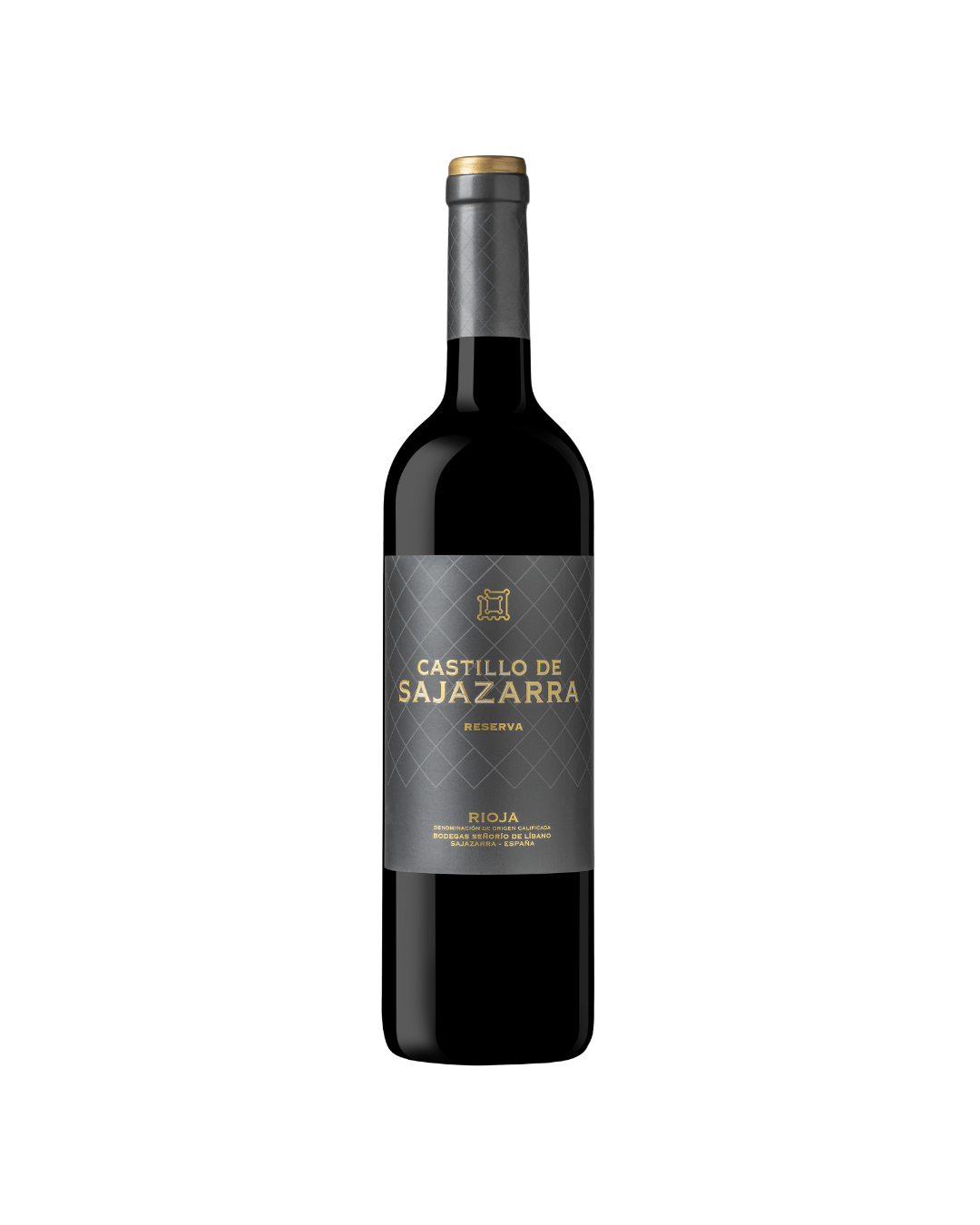 Botella de vino tinto Castillo de Sajazarra Reserva 2019 de la bodega Señorío del Líbano