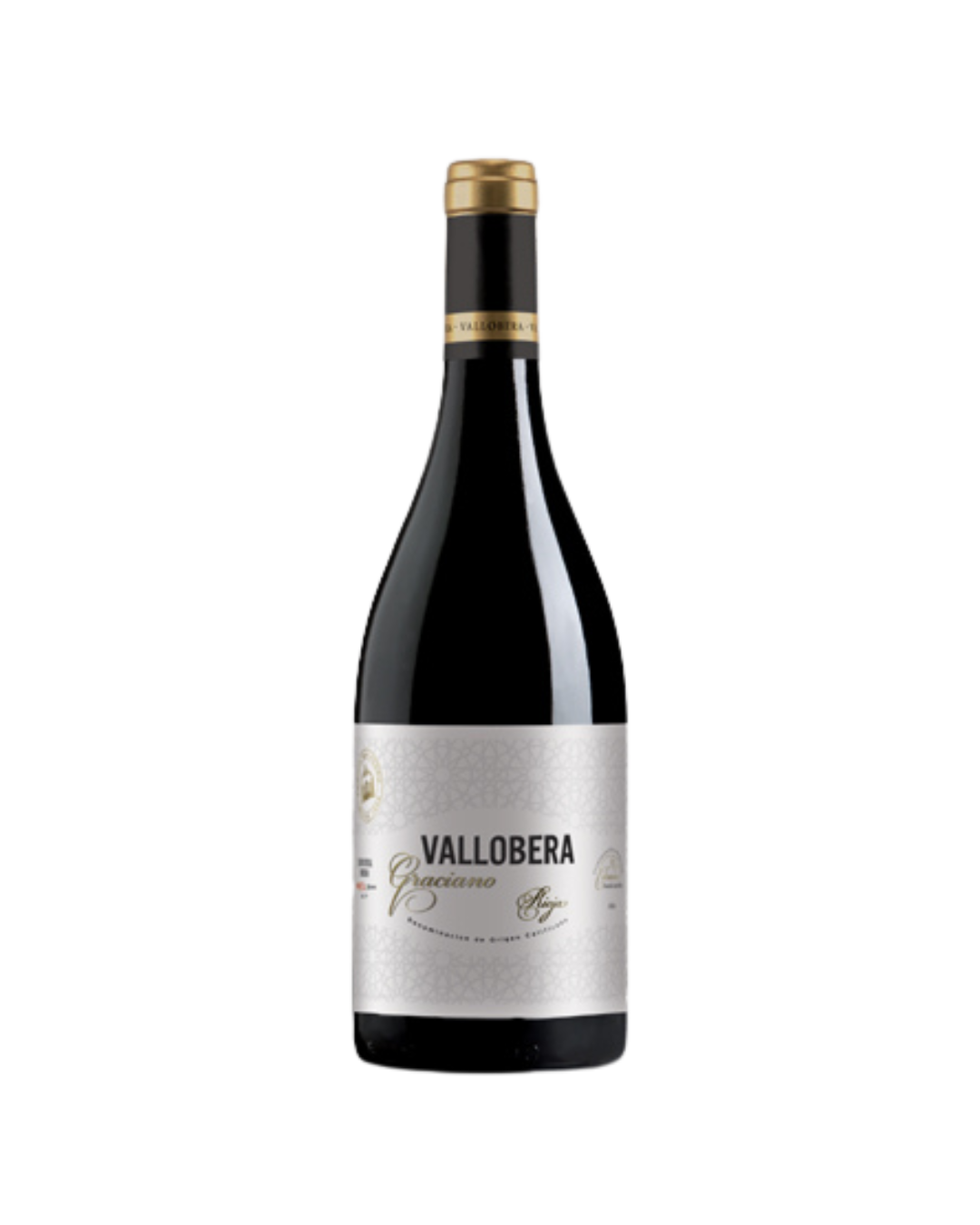 Botella de vino tinto Vallobera Graciano de la bodega Vallobera