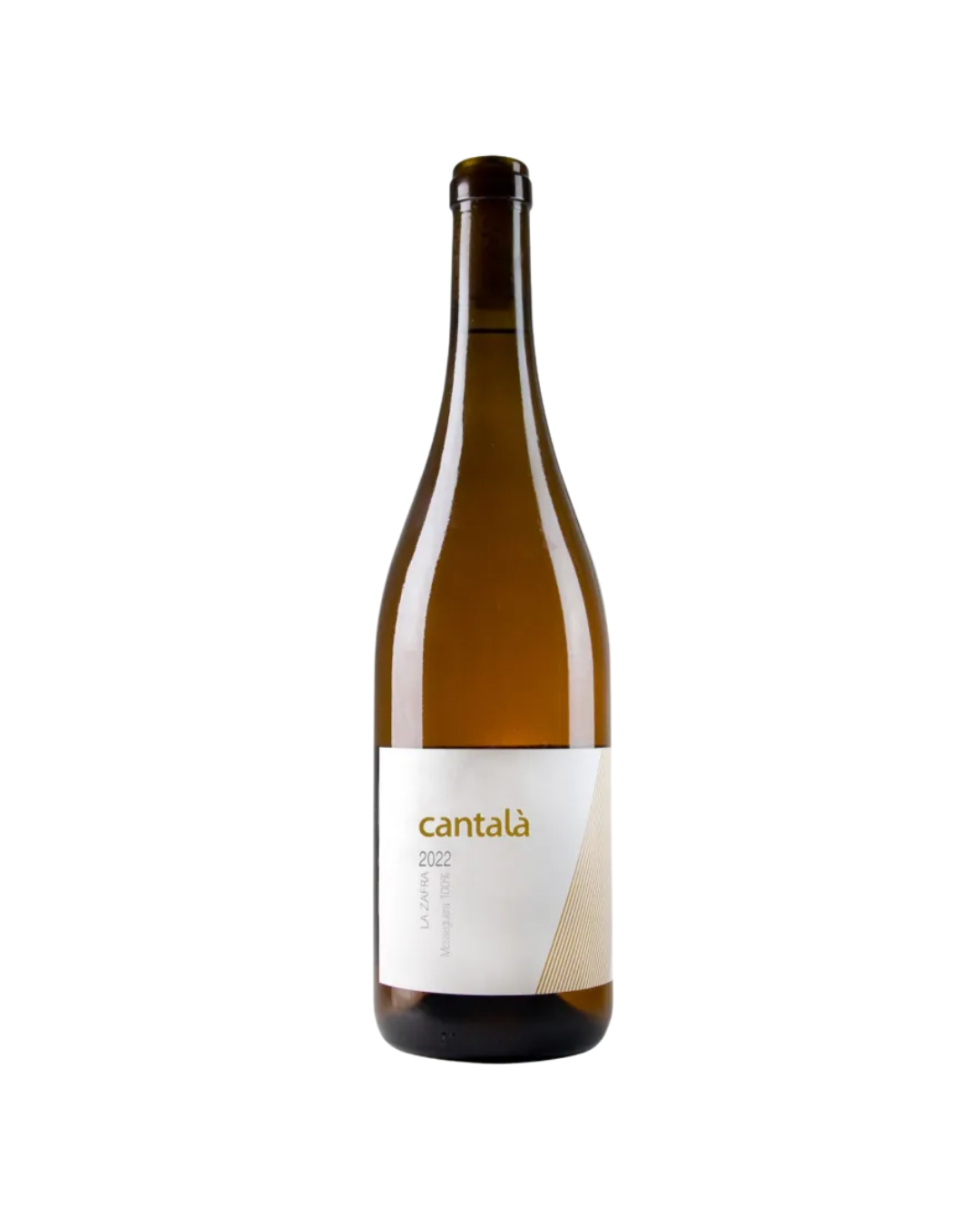Botella de vino blanco Cantalà Brisado 2022 de la bodega La Zafra