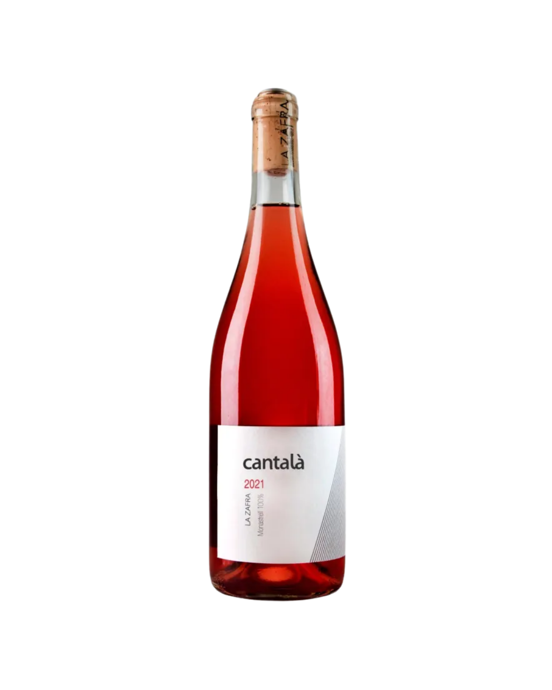 Botella de vino rosado Cantalà Rosado 2021 de la bodega La Zafra