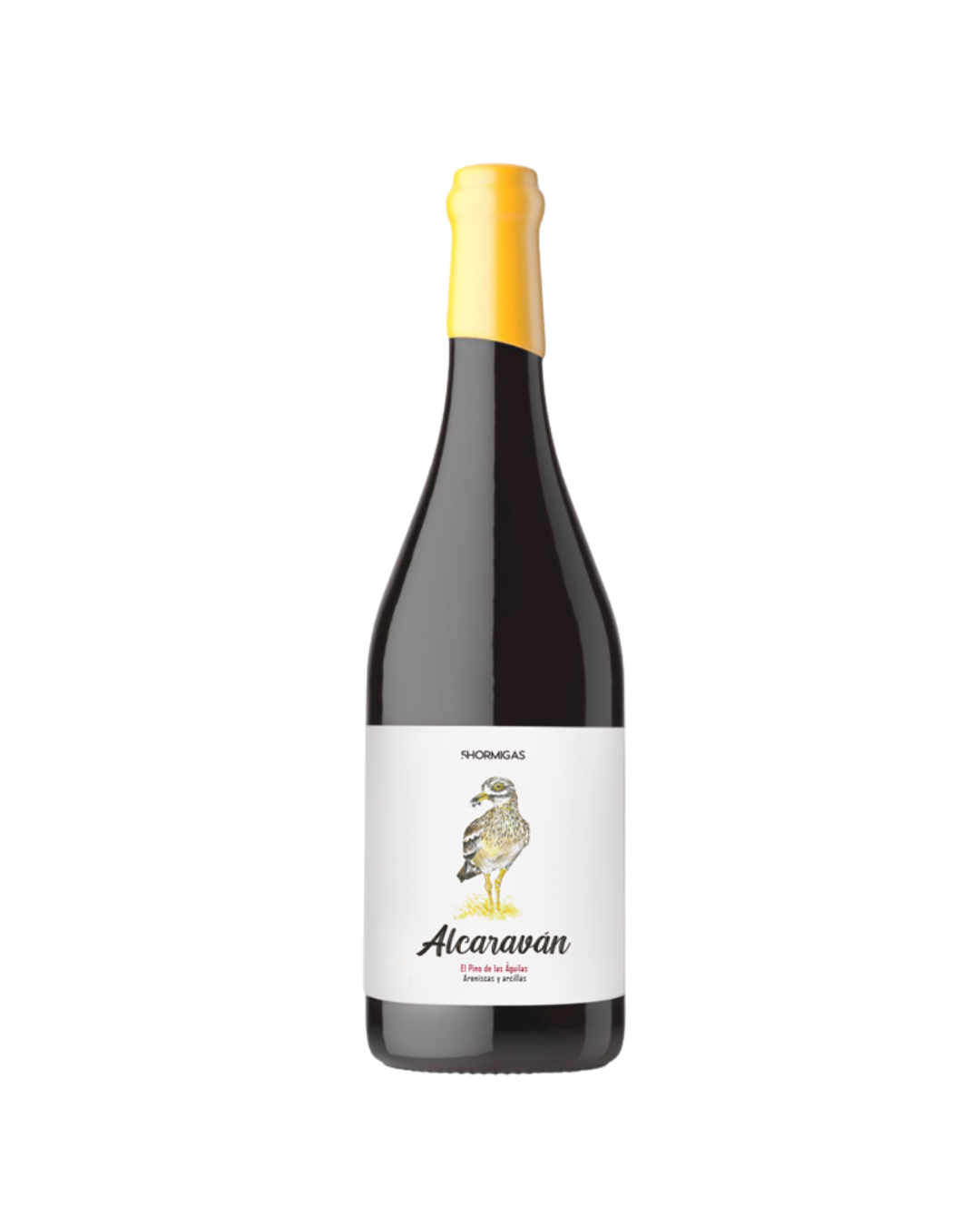 Botella de vino tinto Alcaravan 2022 de la bodega 5 Hormigas