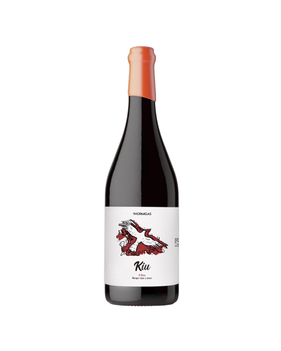 Botella de vino rosado Kiu 2023 de la bodega 5 Hormigas