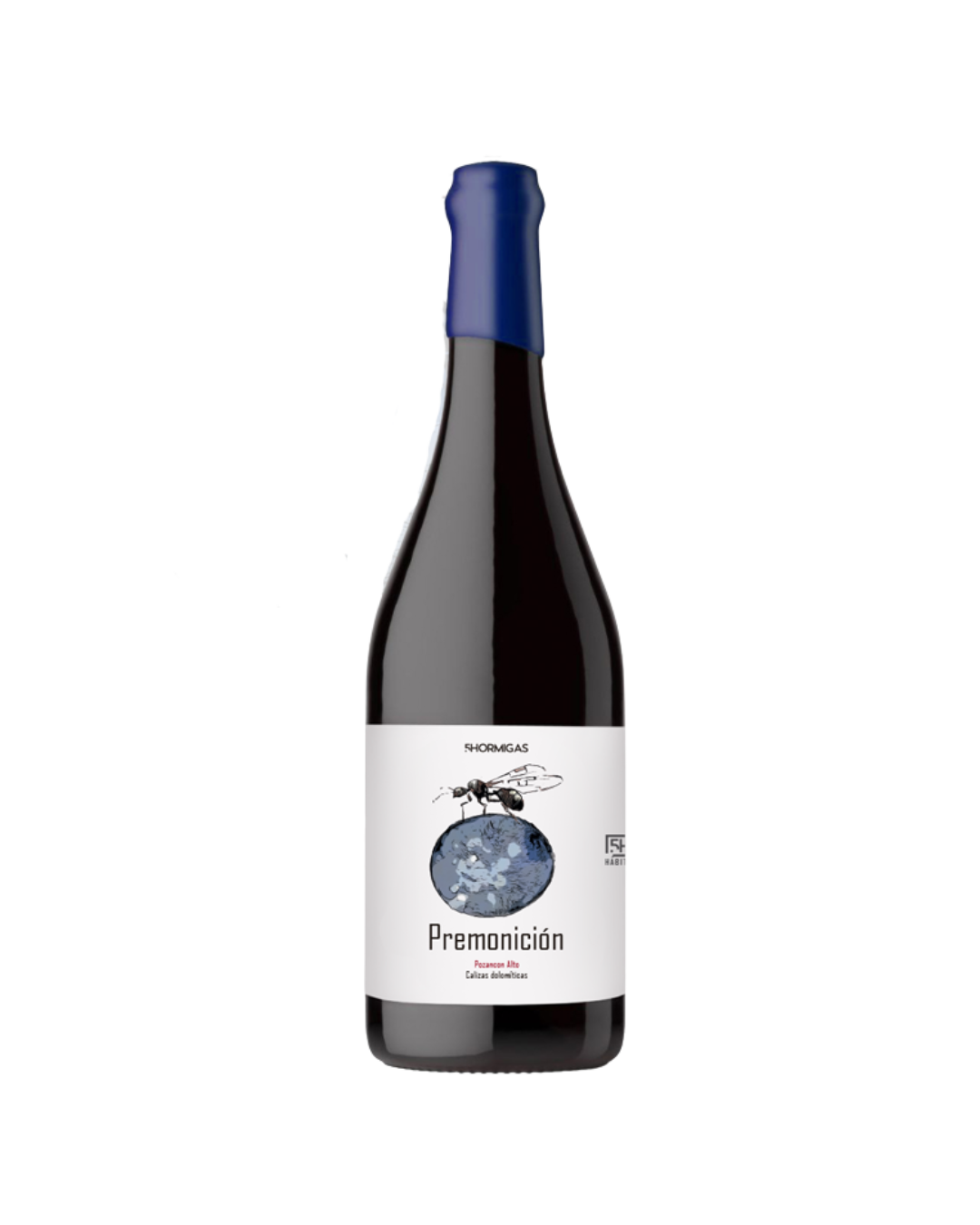 Botella de vino tinto Premonición 2022 de la bodega 5 Hormigas