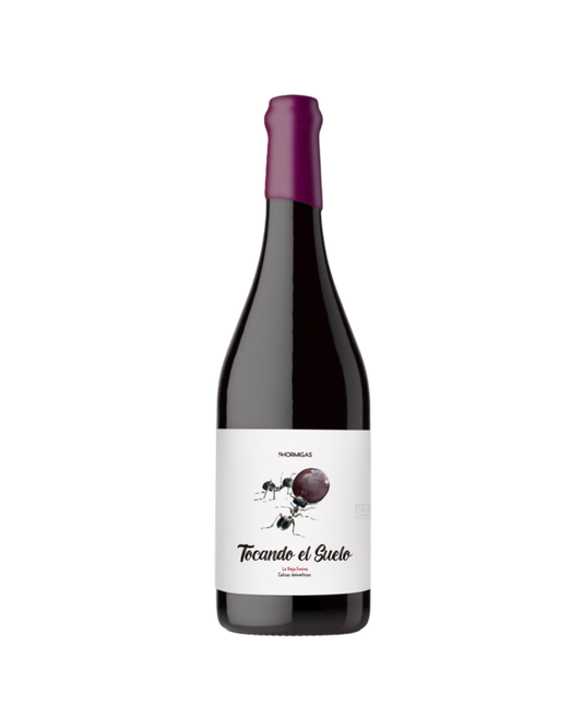 Botella de vino tinto Tocando el suelo 2023 de la bodega 5 Hormigas