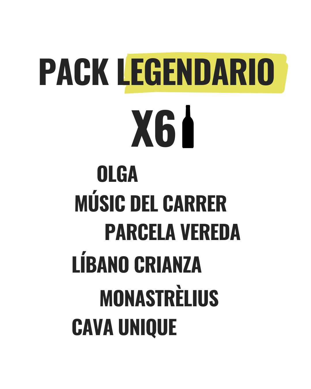 Pack Legendario (6 bot.)