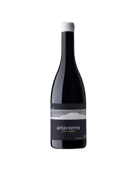 Botella de vino tinto Solomaturana 2022 de la bodega Arizcuren