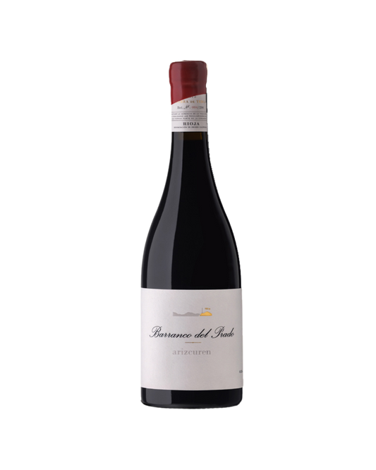 Botella de vino tinto Barranco del Prado 2022 – Viñedo singular de la bodega Arizcuren
