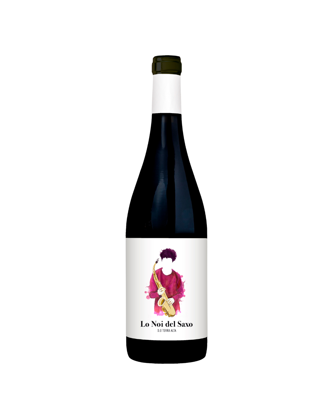 Botella de vino tinto Lo Noi del Saxo Negre 2023 de la bodega Bielsa Ruano