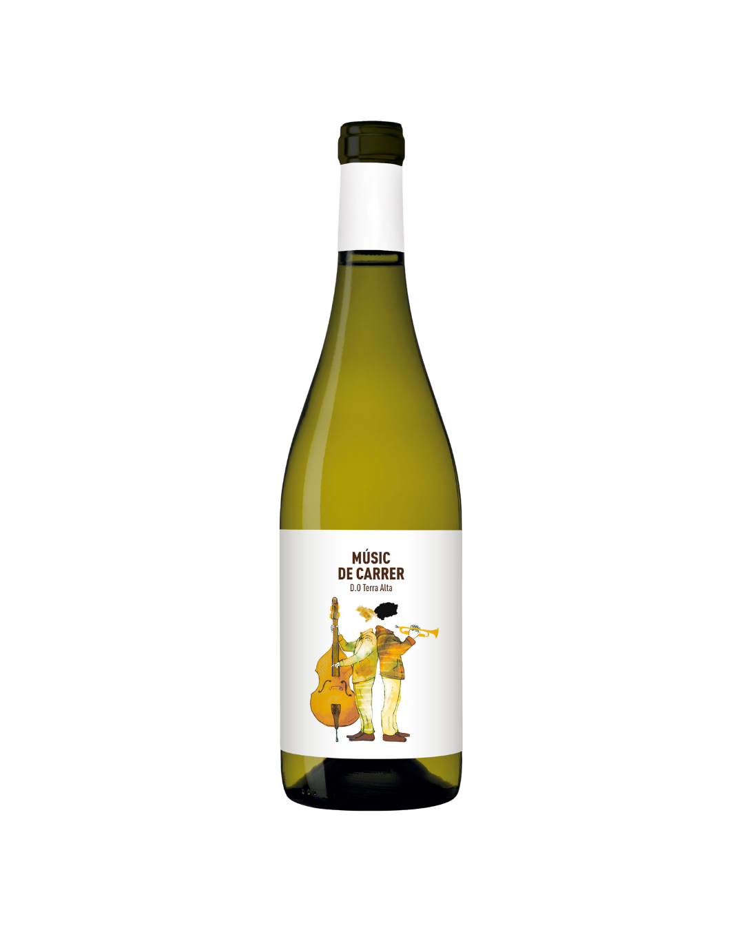 Botella de vino blanco Músic de Carrer Blanc 2023 de la bodega Bielsa Ruano