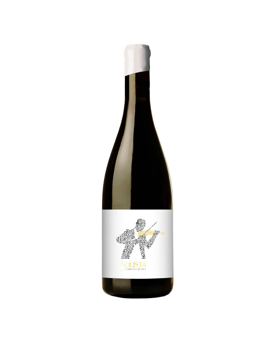Botella de vino blanco Solista Blanc 2022 de la bodega Bielsa Ruano