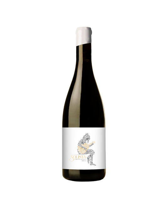 Botella de vino blanco Solista Blanc Brisat 2022 de la bodega Bielsa Ruano