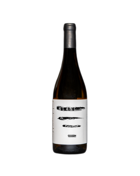 Botella de vino blanco Blanc de Malvasía 2022 de la bodega Celler 3 Tardors