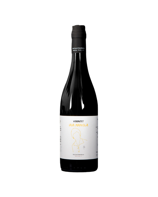 Botella de vino vermut Vermutet Iaia Manola de la bodega Celler 3 Tardors