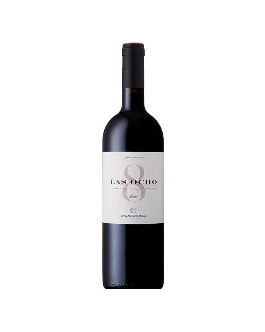 Botella de vino tinto Las Ocho 2020 de la bodega Chozas Carrascal