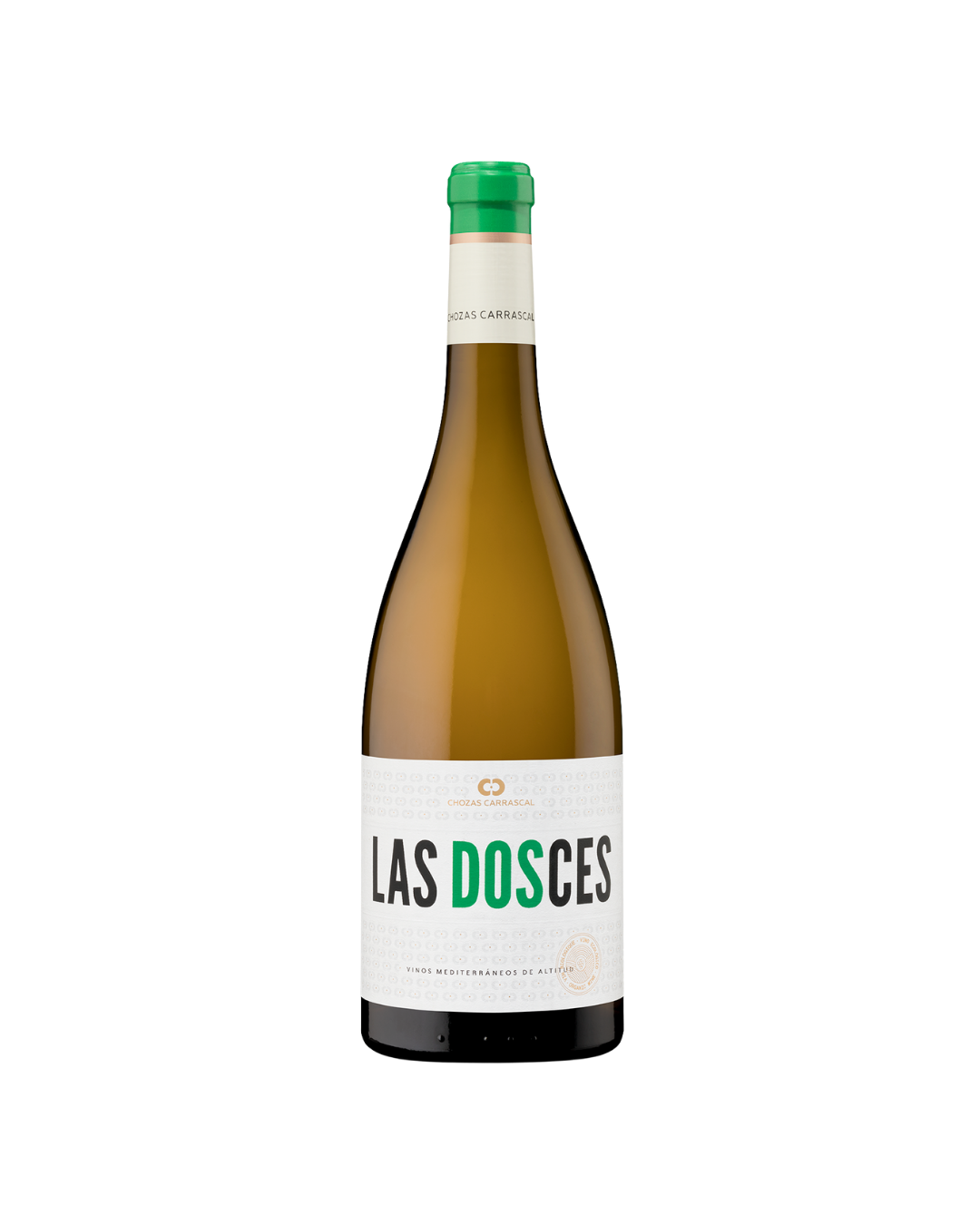 Botella de vino blanco Las DosCes Blanco 2024 de la bodega Chozas Carrascal