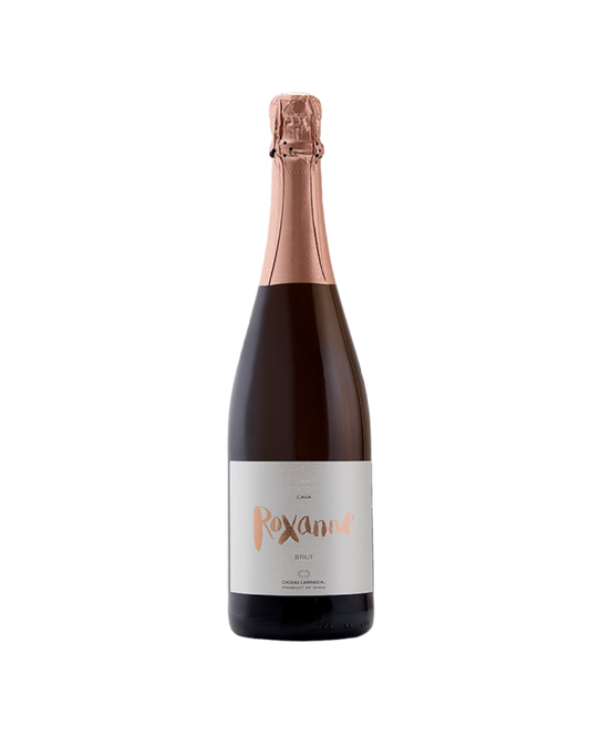 Botella de vino espumoso blanco Roxanne 2023 - Cava Blanco de la bodega Chozas Carrascal