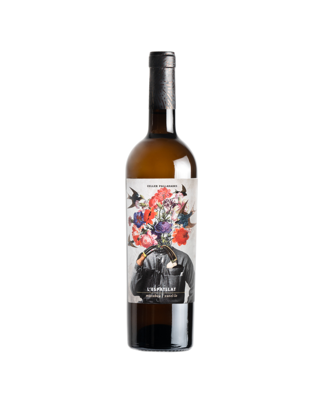 Botella de vino blanco L’Espatllat de la bodega Celler Pallarades