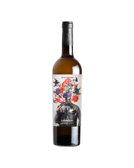 Botella de vino blanco L’Espatllat de la bodega Celler Pallarades