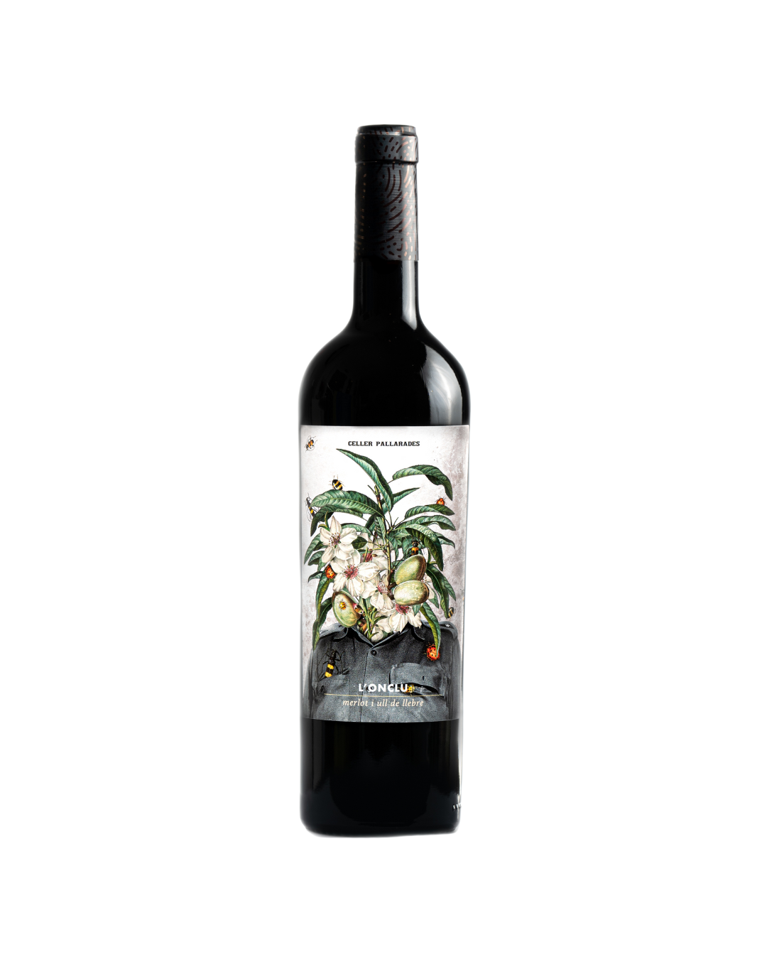 Botella de vino tinto L’Onclu de la bodega Celler Pallarades