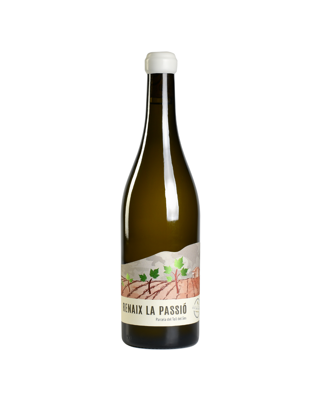 Botella de vino blanco Renaix La Passio 2023 de la bodega Bodegas Riko