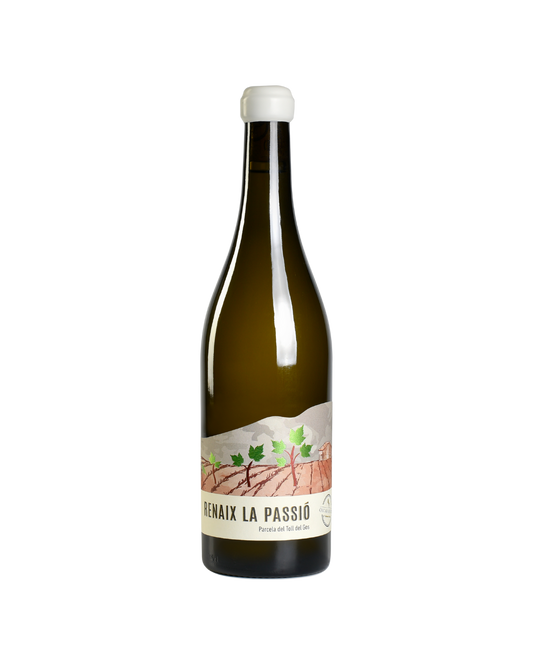 Botella de vino blanco Renaix La Passio 2023 de la bodega Bodegas Riko