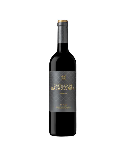 Botella de vino tinto Castillo de Sajazarra Reserva 2019 de la bodega Señorío del Líbano
