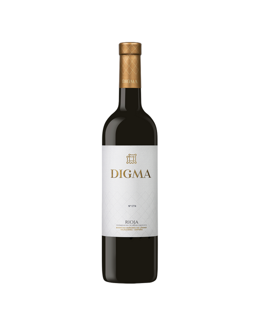 Botella de vino tinto Digma Tempranillo 2021 de la bodega Señorío del Líbano