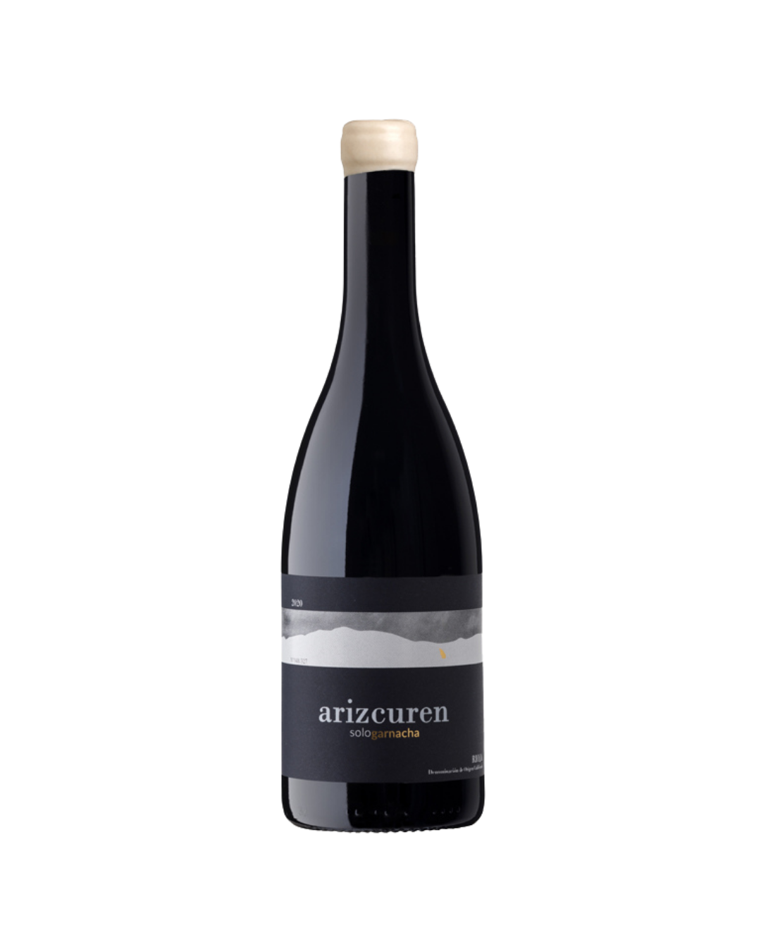 Botella de vino tinto Sologarnacha ánfora 2024 de la bodega Arizcuren