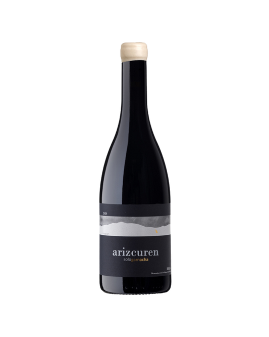 Botella de vino tinto Sologarnacha ánfora 2024 de la bodega Arizcuren