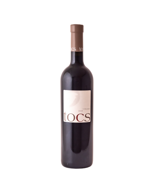 Botella de vino tinto Tocs 2008 de la bodega Terres de Vidalba