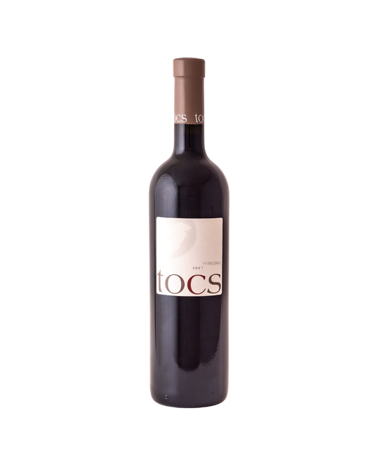 Botella de vino tinto Tocs 2007 de la bodega Terres de Vidalba