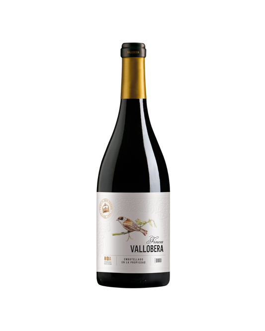 Botella de vino tinto Finca Vallobera de la bodega Vallobera