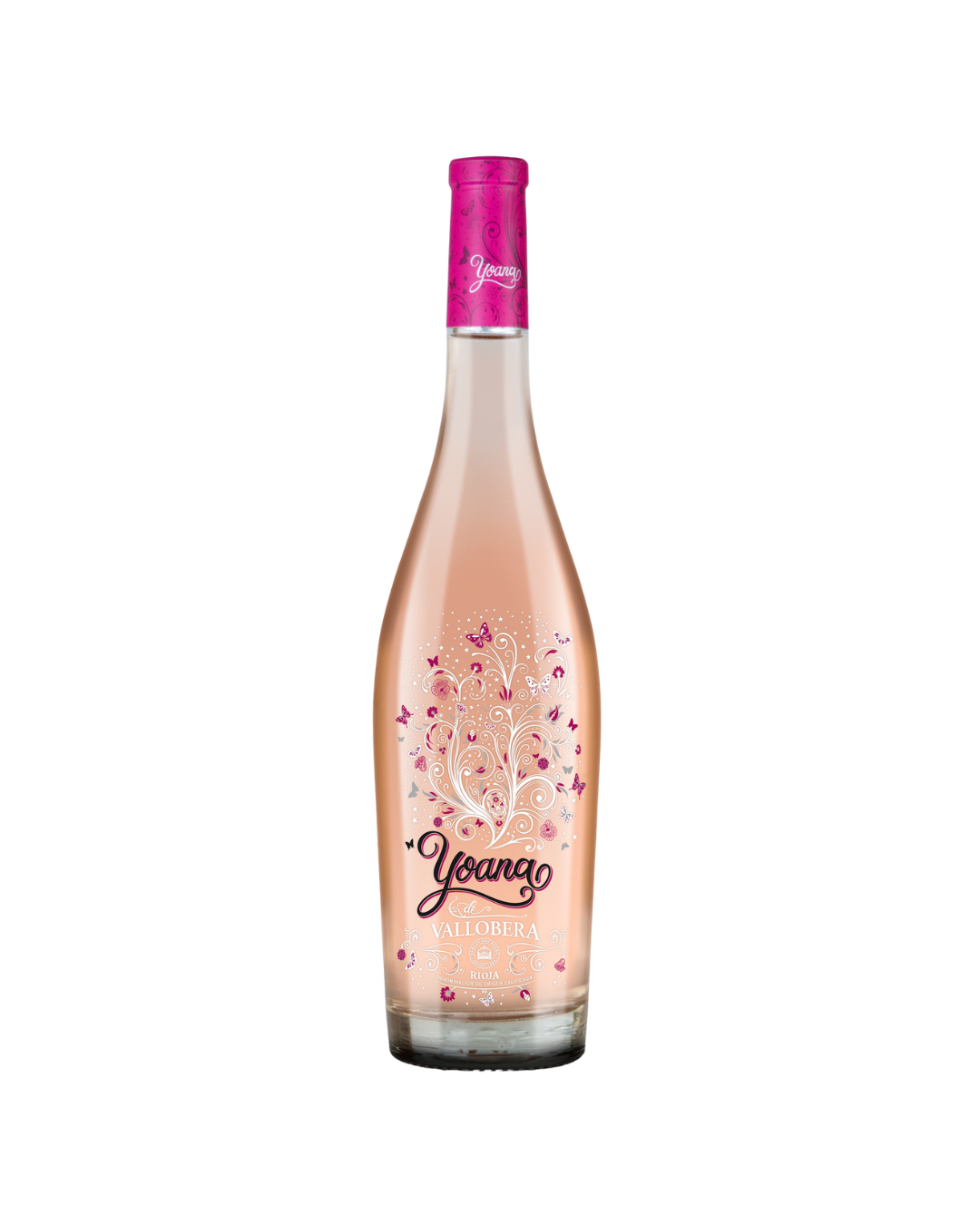 Botella de vino clarete Yoana de Vallobera de la bodega Vallobera