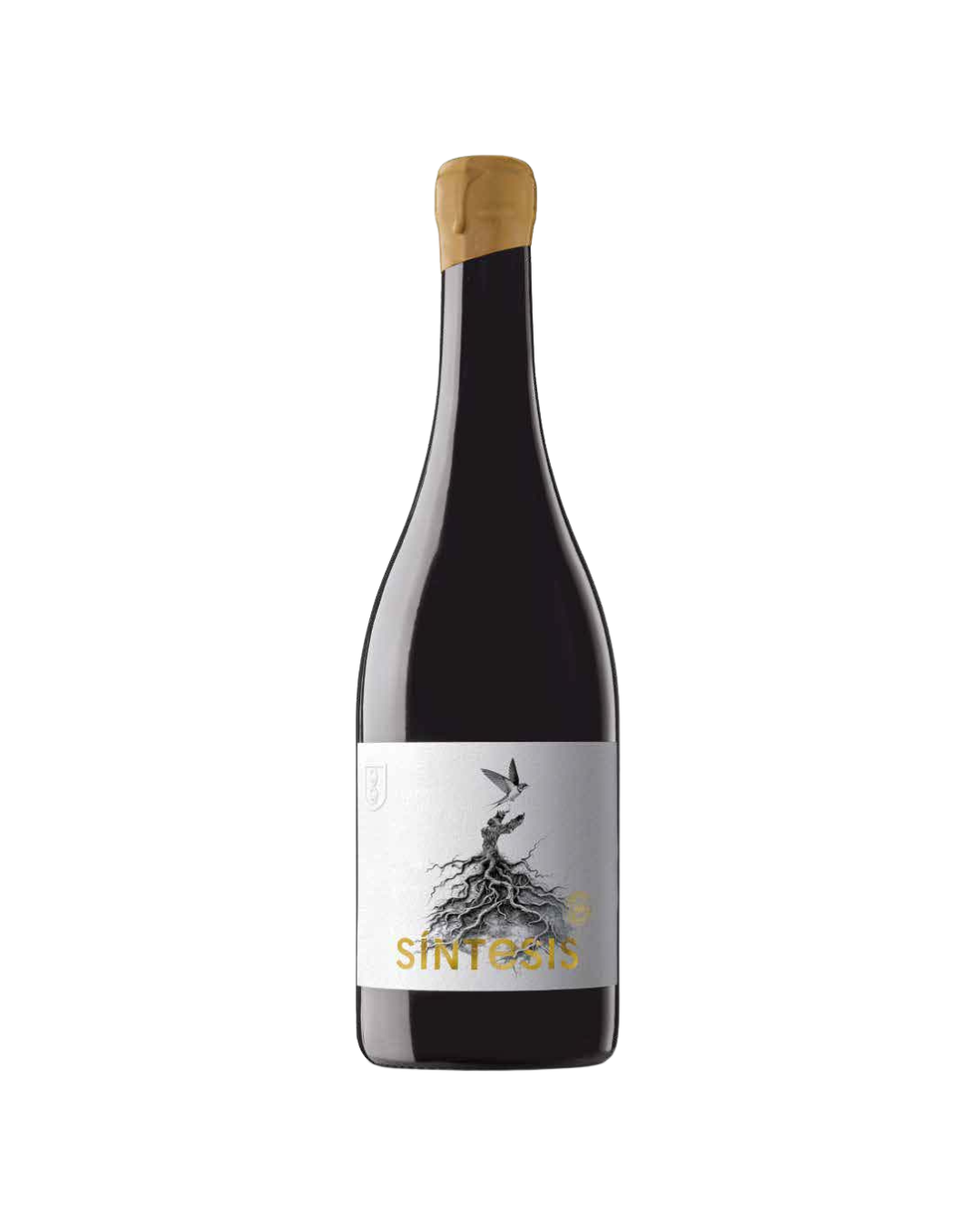 Botella de vino tinto Sintesis 2022 de la bodega Viña Elena