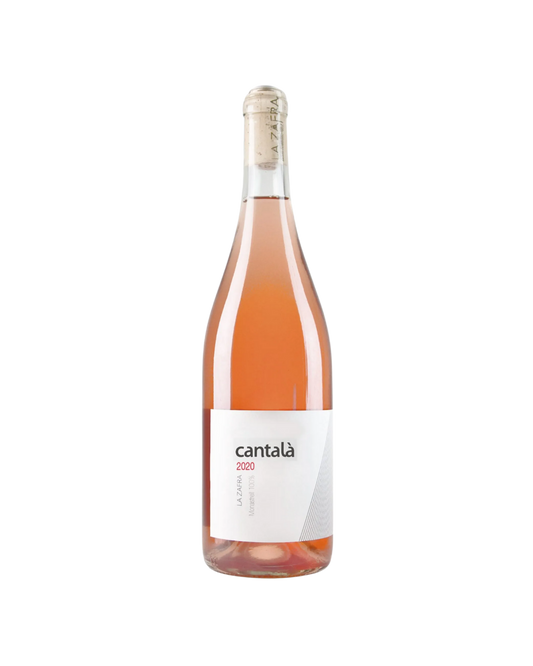 Botella de vino rosado Cantalà Rosado 2020 de la bodega La Zafra